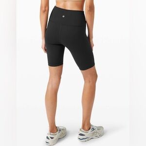 Lululemon Wunder Train High Rise Short 8" in Black